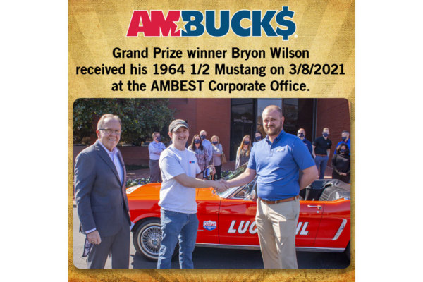 AMBEST Awards the AMBUCK$ Grand Prize Mustang to Minnesota Truck Driver