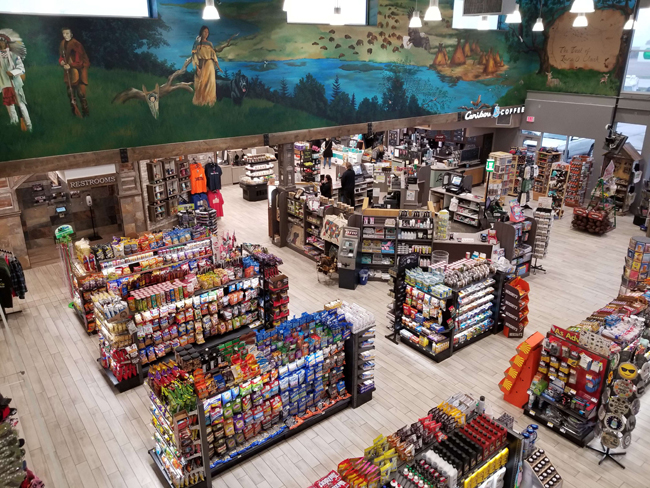 Coffee Cup Travel Plaza Vermillion Wideshot of Store-Wall PaintingJI.jpg