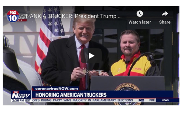 President Commends Truckstops, Travel Plazas for Serving Drivers